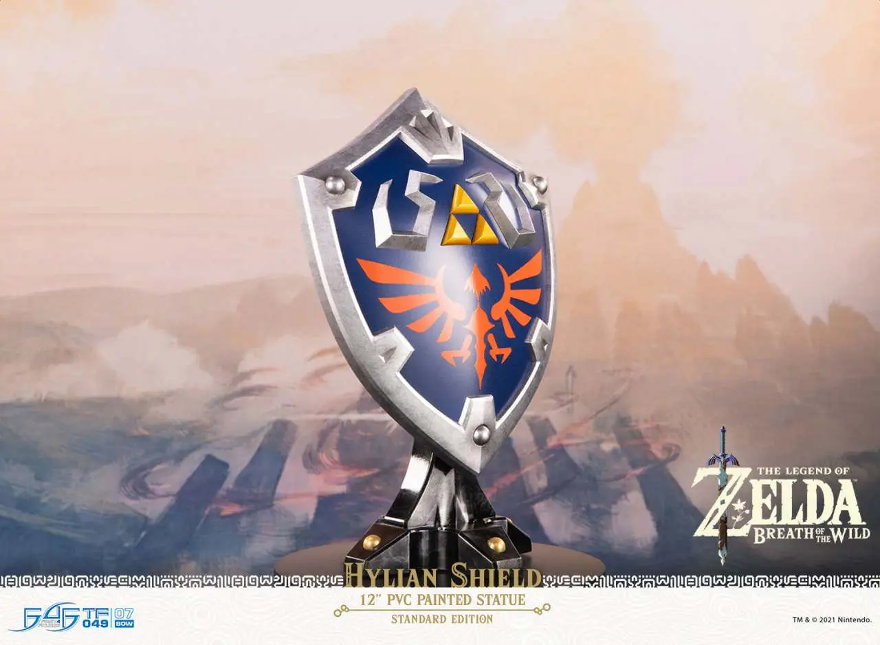 Statue legend of zelda hylian shield pvc